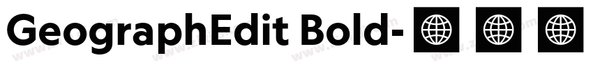 GeographEdit Bold字体转换